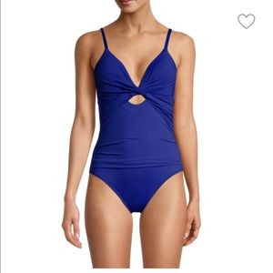 Brand new blue la Blanca one piece swimsuit